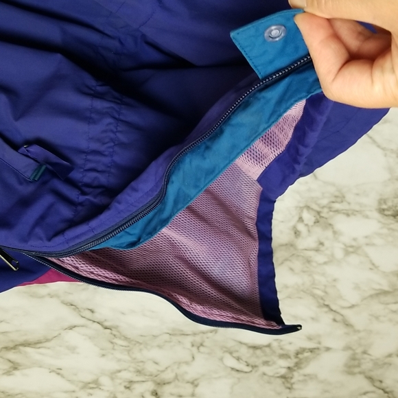 VTG 90's Patagonia Pullover Half Zipper Windbreaker Hood - Picture 5 of 8